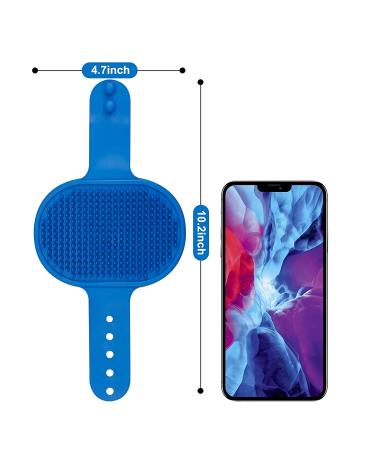 2 Pack Premium Dog Grooming Brush with Adjustable Handle - Ideal for Bathing, Massaging, and Hair Removal on Wet or Dry Hair - Suitable for Long and Short Haired Dogs and Cats - Buy Online on GoSupps.com