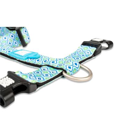 Max & Molly H-Harness - Retro Blue XS | Stylish & Comfortable Pet Harness for Small Dogs - International Shipping Available - Buy Online on GoSupps.com