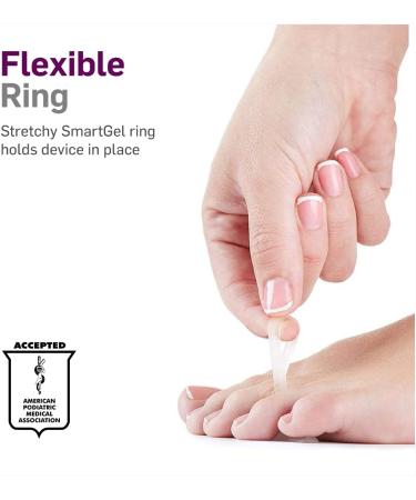 NatraCure Gel Hammer Toe Crest Pads - 1 Pair (Left/Right) - Toe Straightening Cushion for Mallet Toes and Overlapping Toes - Buy Online on GoSupps.com