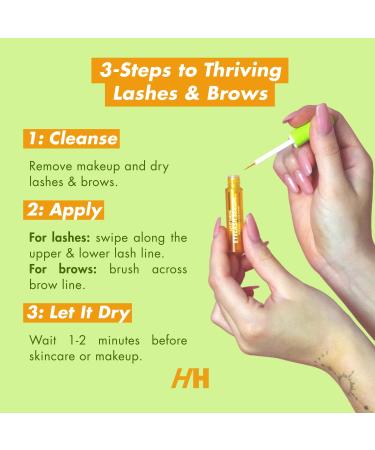 Handmade Heroes 100% Natural Vegan Lash & Brow Serum Rosemary & Pumpkin Seed Oil for Fuller Thicker Looking Eyelashes Eyebrows Gentle & Nourishing Formula Prostaglandin Free - Buy Online on GoSupps.com