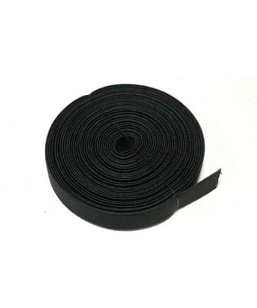 1/2 Inch x 5 Yards Black Flat Elastic Band for Sewing Clothing - DIY Garment Trousers Costumes Craft - Nylon Webbing Elastic Knit Spool - Buy Online on GoSupps.com