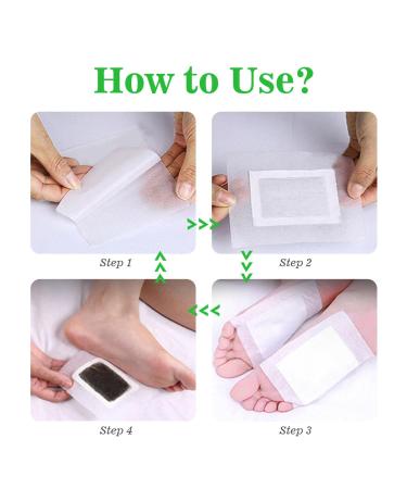 Buy Bamboo Vinegar Ginger Foot Pads - 10 Deep Cleansing Pads for Better Sleep | Travel & Home Use - Buy Online on GoSupps.com