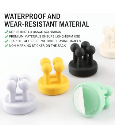 8-Piece Waterproof Toothbrush Holder Set | Adhesive Hooks for Bathroom & Kitchen | No Drilling Required | Funny & Functional Silicone Design - Buy Online on GoSupps.com