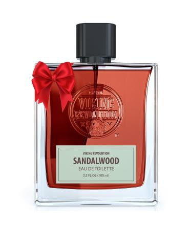 Viking Revolution Sandalwood Cologne for Men - Earthy Mens Cologne Spray Eau de Toilette - Woody Sandalwood Perfume for Men with Notes of Musk Ambergris Cedar and Vetiver - Gifts for Men 3.5 Fl Oz Sandalwood 3.5 Fl Oz (Pack of 1)