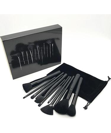 Makeup Brushes Kit Full Face Eye Brush | Makeup Brushes For Teen Girls Small Makeup Brush Set Sleek Black Design For Eyeshadow Powder Perfect - Buy Online on GoSupps.com