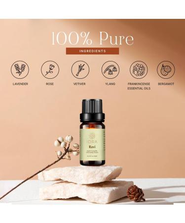 Ravi Essential Oil Blend by Idra Wellness Contains Lavender Rose Ylang Ylang 100% Pure 10ml RAVI 0.33 Fl Oz (Pack of 1) - Buy Online on GoSupps.com