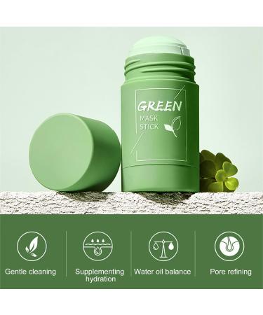 Green Tea Cleansing Mask Stick Blackhead Remover with Green Tea Extract Green Tea Mask Stick for Face Deep Pore Cleansing Face Moisturizer and Oil Control Suitable for All Skin Types - Buy Online on GoSupps.com