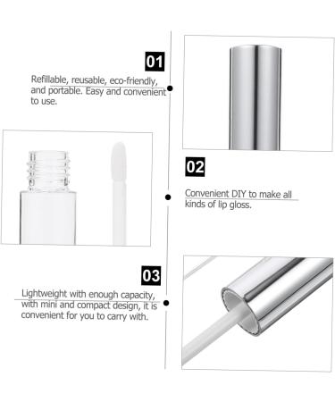 iplusmile 12pi ces Tube Vide De Brillant L vres Contenant De Rangement De Gloss Rond Pour Cosm tiques Liquides Huile L vres Liquide Colorant - Buy Online on GoSupps.com