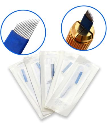 Angoily Microblading Eyebrow Skin Semi-permanent Kit Pen Practice Pencil with Storage Manual Golden - Buy Online on GoSupps.com