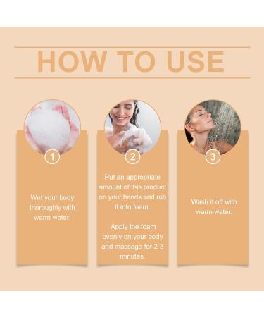  WRANBAO Persimmon Shower Gel Anti-Odor Deodorant Soap To Eliminate Stubborn Odors Especially Age-Related Odors Fresh Scent and Deep Cleansing of Body and Face Even Complexion (3 pcs) - Buy Online on GoSupps.com