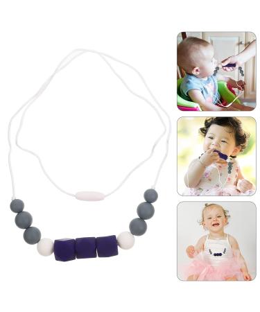 Healeved Silicone Chew Necklace for Kids - Sensory Oral Motor Aid for Boys and Girls with Special Needs - Dark Blue - Buy Online on GoSupps.com