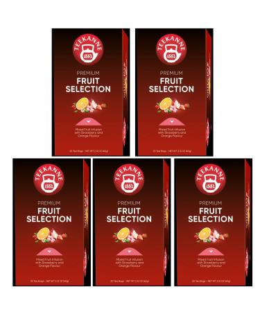 Teekanne Premium Fruit Selection pack of 5 (5 x 20 tea bags) 5 x 60 g