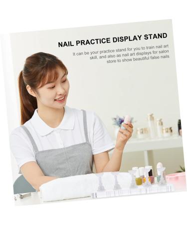 DOITOOL 4 Sets Manicure Tools Nail Art Display Stand Press on Nail Practice Stands Fake Nail Holder Nail Practice Display Holder Diy Nail Art Stand Magnetic Accessories Acrylic - Buy Online on GoSupps.com