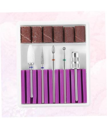 Housoutil 1 Set Manicure Drill Bits Ceramic Nail Bits Nail Drill Tool Electric Nail File Drill Bits Nail Drill Bits Nail File Bits Faux Nails Exfoliating 5 Piece Set Purple 4.50X0.30X0.30CM Purple - Buy Online on GoSupps.com