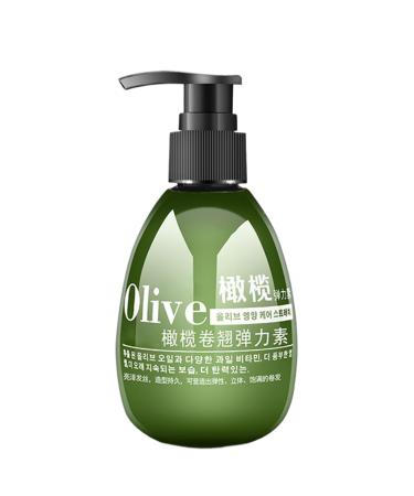 Curly Conditioner Curly Hair Balm Moisturizing Olive Style Hair Tie | Natural Styling Moisturizer for Conditioning Curly and Wavy Hair 180 ml