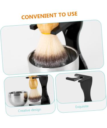 Minkissy Shaving Set - 2 Sets with Brush & Stand | Premium Barber Salon Shaving Brush for Men - Buy Online on GoSupps.com