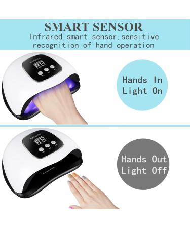 UV LED Nail Lamps for Gel Nail Polish 48W Fast Nail Dryer with Automatic Sensor 3 Timers Auto Sensor LED Digital Display USB Plug UV LED Nail Lamp for Fingernail and Toenail - Buy Online on GoSupps.com