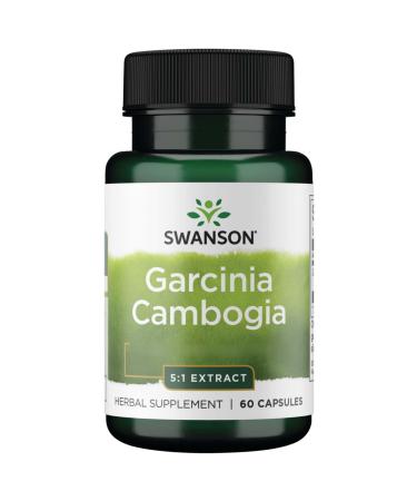 Swanson Garcinia Cambogia Extract 5: 1 80mg 60 capsules laboratory tests soybreis gluten -free without genetic engineering natural fruit acid