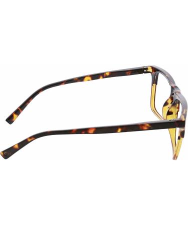 Peepers Swagger Blue Light Blocking Reading Glasses for Men - Tortoise/Amber 55mm - Buy Online on GoSupps.com