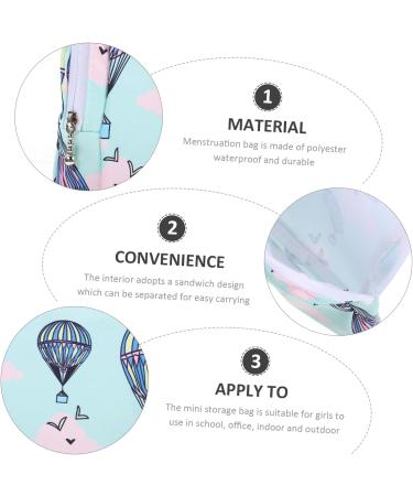 Gleavi 12 STK Storage Bags for Women's Bandages & Teen Pads | Multifunctional Pocket for Makeup & Travel - Ideal for Girls - Buy Online on GoSupps.com