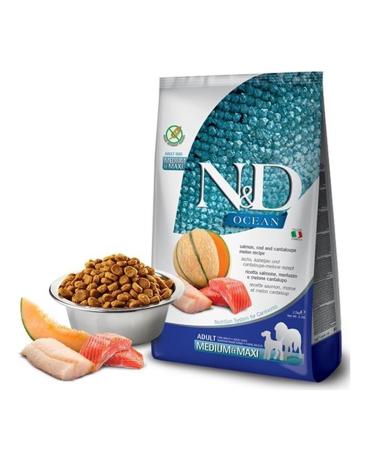 N&D Ocean Dog Salmon, COD and Cantaloupe Melon Adult Medium & Maxi 2,5 KG