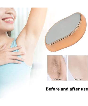 CMLY Hair Eraser for Women - Painless Magic Crystal Hair Remover - Reusable & Washable - Portable Hair Removal Stone for Arms, Back & Legs (Gold) - Buy Online on GoSupps.com