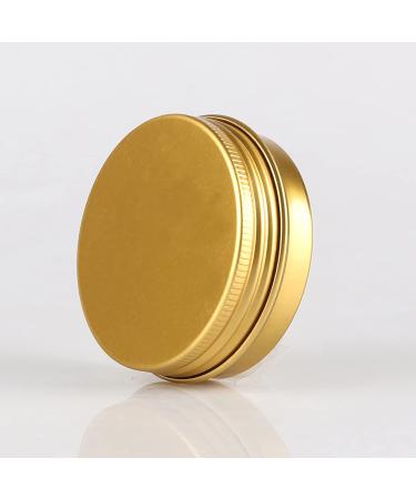 Shop 24-Piece Set: 30ml Gold Aluminum Jars with Screw Caps - Ideal for Cosmetics & Storage - Buy Online on GoSupps.com