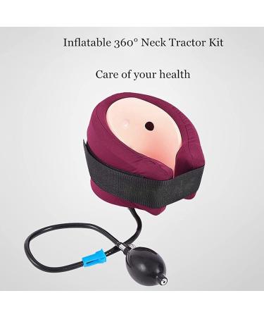 ININOSNP Cervical Traction Neck Stretcher - Inflatable Adjustable Collar & Neck Support Pillow for Pain Relief | International Shipping Available - Buy Online on GoSupps.com