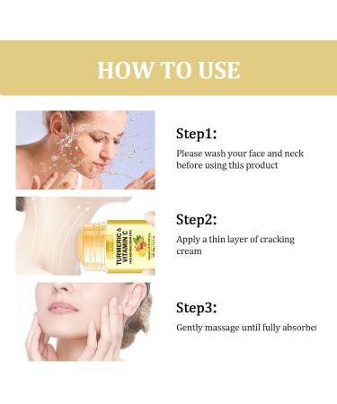 Neck Firming Stick Turmeric & Vitamin C for Face & Neck Turmeric Face Cream Smoothes Wrinkles & Repair Cream to Moisturize Erase Fine Lines Firm - Buy Online on GoSupps.com