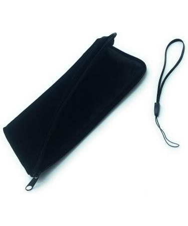 Zipper Cell Phone Case for Samsung Galaxy A14/A15/A33/A34/A53/A54/A55 - Soft Black Fabric Cover - Buy Online on GoSupps.com