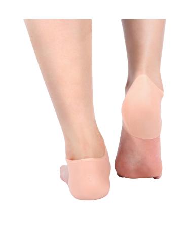 Foot care socks 4 types silicone moisture gel heel protection socks dry cracked feet sleeves pain relief The heel tears are alleviated and reduced (04 #)