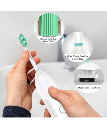 6 Pack Green BrightDeal Toothbrush Heads for Philips Sonicare E-Series Electric Replacement with Cap - Buy Online on GoSupps.com
