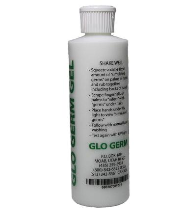 Glo Germ Gel 16 oz Double Pack - Lotion Based Simulated Germs for Aseptic Techniques - Promotes Hand Washing Habits - 8 oz Each (2 Pack) - Buy Online on GoSupps.com