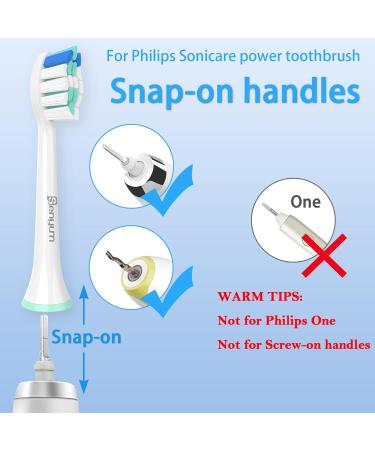 Senyum Replacement Brush Heads for Philips Sonicare - 8 Pack Compatible Toothbrush Heads (Blue) - Optimal Cleaning & Value - Buy Online on GoSupps.com