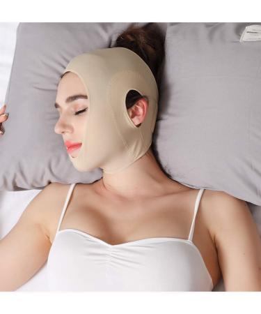 Anna-Kaci Chin Strap Support Band Post Surgical Compression Wrap - Beige Large (1 Pack) - Buy Online on GoSupps.com