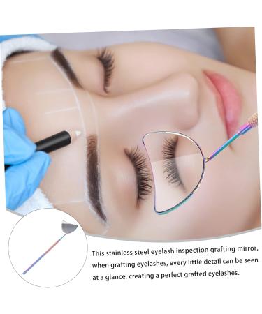 Healeved 1pc Eyelash Grafting Salon Tool Eyelash Supply Eyelash Inspection Mirror Handheld Eyelashes Mirror Eyelash Check Mirror Eyelash Tools Mirror for Eyelash - Buy Online on GoSupps.com