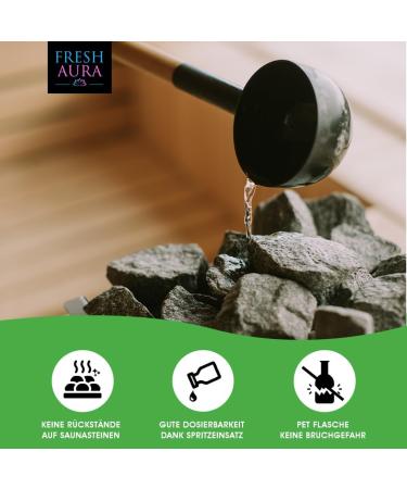 Fresh Aura Sauna Infusion - Mountain Pine & Essential Oils | Long-Lasting Aromatic Scent | Made in Germany | 100ml - Buy Online on GoSupps.com