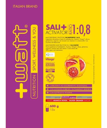 Watt Sali+ Activator Proenergetic and Reintegro Sali Doypack 600 g flavor red orange Orange - Buy Online on GoSupps.com
