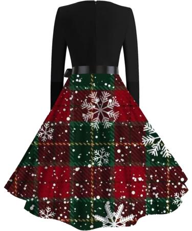 Hanxiulin Christmas Dress for Women | Retro Classy Hoodie Sweatshirt Jumper - Autumn Winter Casual Style - Buy Online on GoSupps.com