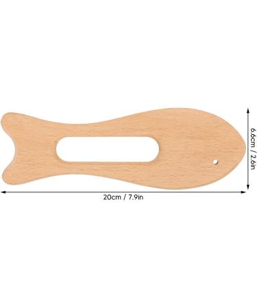 2 Pack Wooden Gua Sha Board - Fish Shape Beech Massage Tool for Arms Legs & Back - Safe & Polished Smoothing Therapy - Buy Online on GoSupps.com