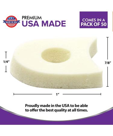 Premium Foam Toe Separators - 1/4 Inch Toe Spacers for Corn, Blister, and Hammer Toe Relief - 50 Pack - Buy Online on GoSupps.com