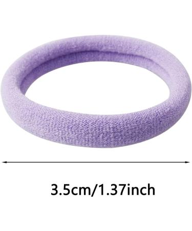 50 Pcs Large Cotton Hair Bands for Thick & Curly Hair - No Metal Ponytail Holders (Candy Colors) - Strong Elastic Hair Ties for Women & Girls - Buy Online on GoSupps.com