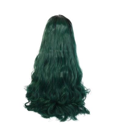 Buy Womens Green Wavy Long Wig - 70s 80s 60s Brazilian Synthetic Curly Cosplay Hair - Buy Online on GoSupps.com