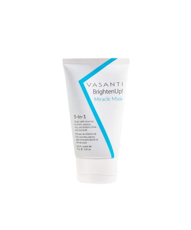 VASANTI Brighten Up! Miracle Mask - Hydrates Brightens Softens Skin Natural Paraben Free Vegan Facial Skincare