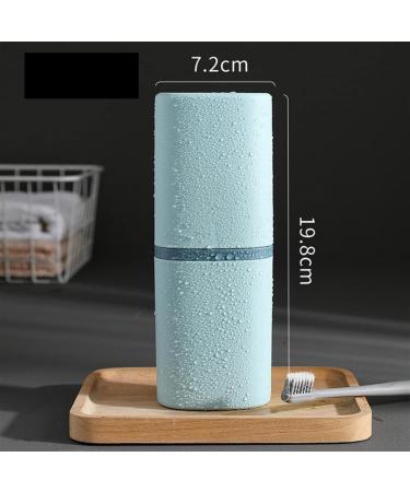 Digjobk Portable Travel Toothbrush Mug & Wash Cup - Light Gray Toothbrush Storage Case for Camping & Outdoor Use - Buy Online on GoSupps.com