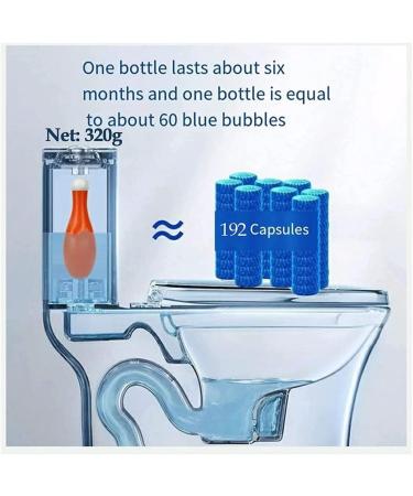 Bowling Blue Bubble Toilet Bowl Cleaner Blue Bubble Household Toilet Cleaner Automatic Toilet Cleaner for Deodorizing and Descaling (3pcs) - Buy Online on GoSupps.com