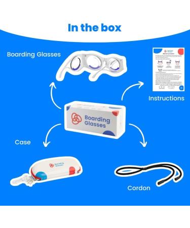 Buy Boarding Glasses for Motion Sickness - Original Anti-Nausea Technology | Seasickness Relief | Silver - Buy Online on GoSupps.com