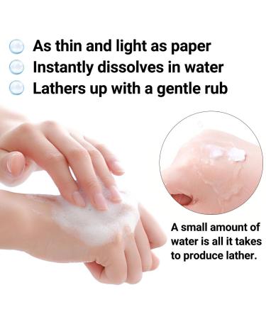 450 Pcs Portable Paper Soap Sheets Multi-Color Fruit Scented Collection 450 Single-Use Tablets Pink Strawberry Yellow Lemon Blue Blueberry Green Apple Purple Grape - Buy Online on GoSupps.com