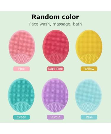 Benkeg Facial Brush - 4Pcs Facial Brush Silicone Cleansing Pad Pore Cleansing Pad Acne Removal Facial Brush Baby Shower Tool Brush Random Colors - Buy Online on GoSupps.com