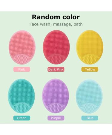 Zroven 4-Piece Silicone Face Brush Cleaning Pads - Acne Removal & Pore Cleanser Tool in Random Colors - Buy Online on GoSupps.com